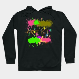 Artist Painters Funny Splatter Paint Graffiti Costume Hoodie